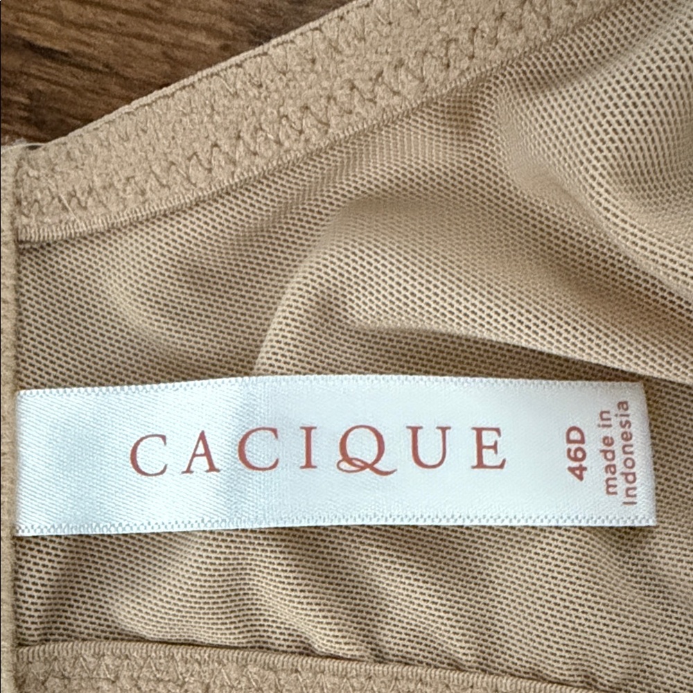Cacique Beige Full-Coverage Bra - Picture 8 of 8